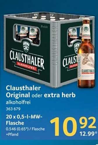 Clausthaler Original oder extra herb alkoholfrei