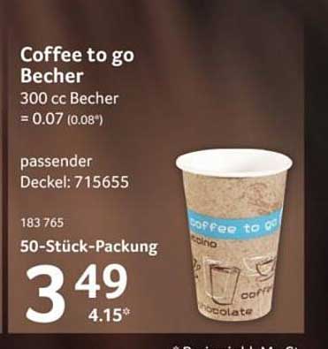 Coffee to go Becher