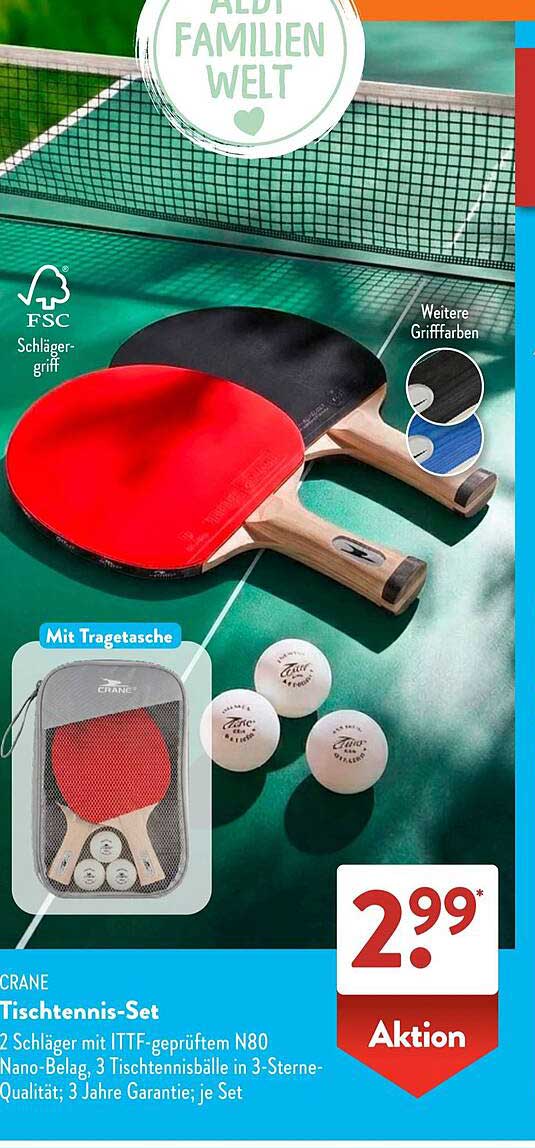 CRANE Tischtennis-Set