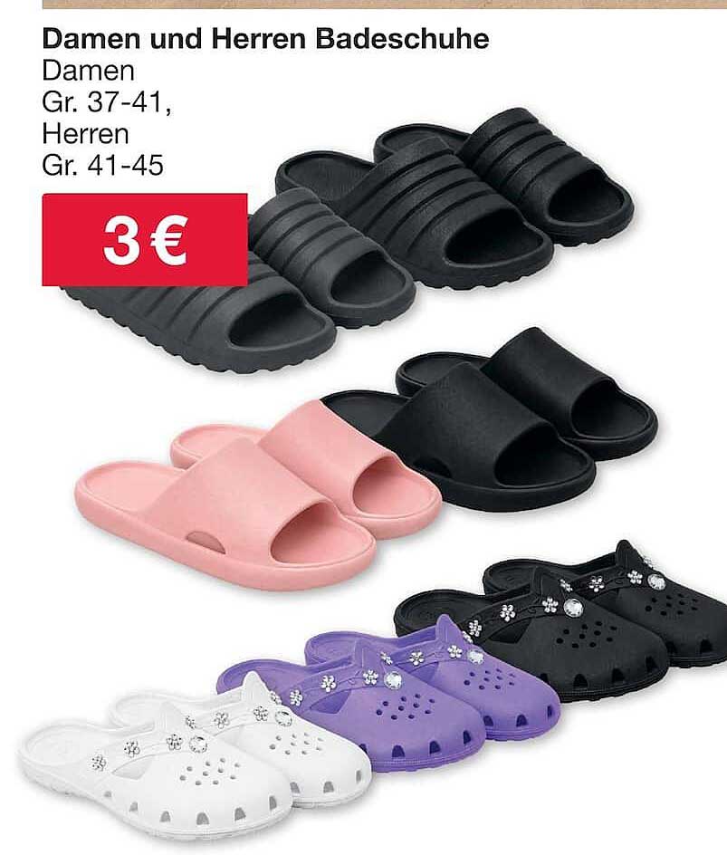 Damen und Herren Badeschuhe
