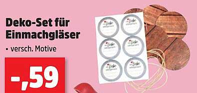 Deko-Set für Einmachgläser