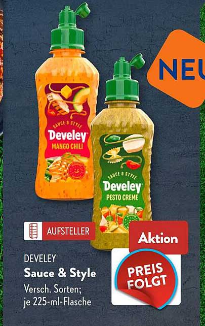 DEVELEY Sauce & Style Versch. Sorten; je 225-ml-Flasche