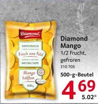 Diamond Mango 1/2 Frucht, gefroren 310 705 500-g-Beutel