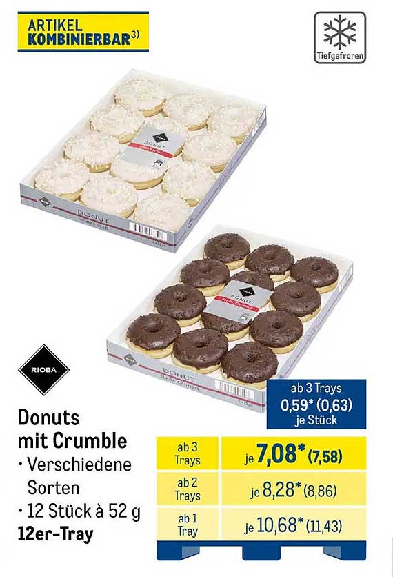 Donuts mit Crumble