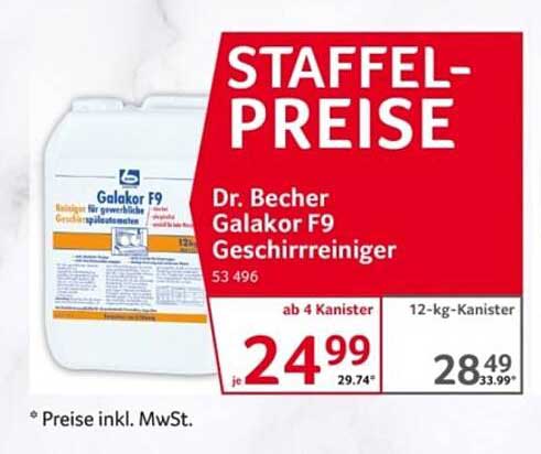 Dr. Becher Galakor F9 Geschirrreiniger