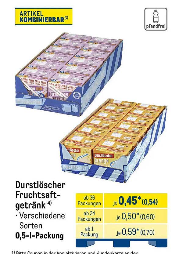 Durstlöscher Fruchtsaftgetränk