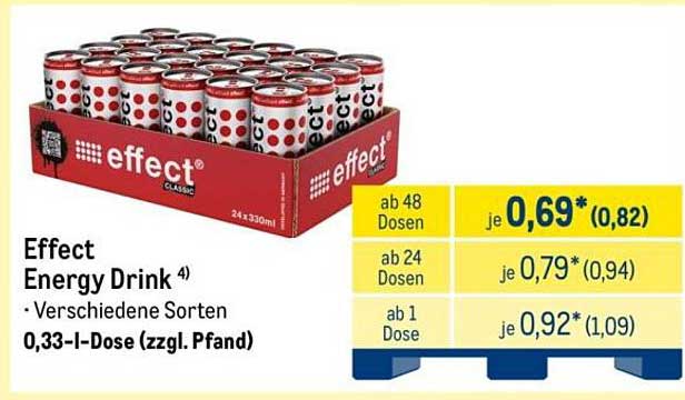 Effect Energy Drink ⁴)