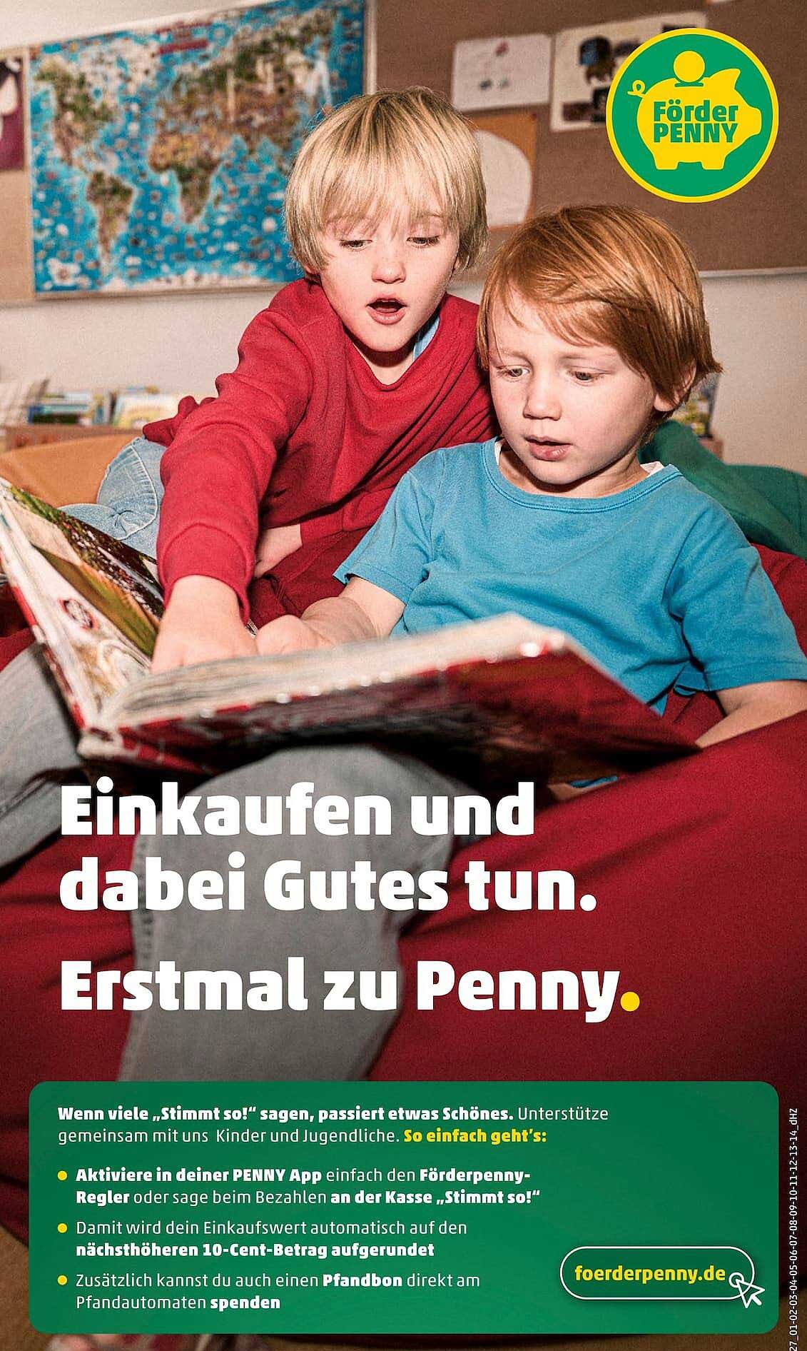 Einkaufen und dabei Gutes tun. Erstmal zu Penny.