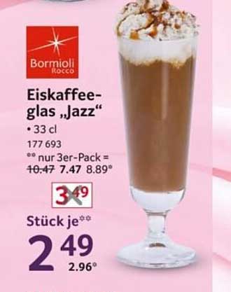 Eiskaffee-glas „Jazz“