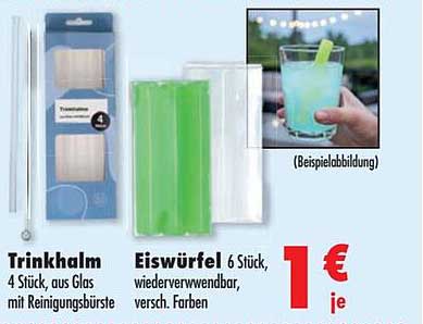 Eiswürfel 6 Stück, wiederverwendbar, versch. Farben