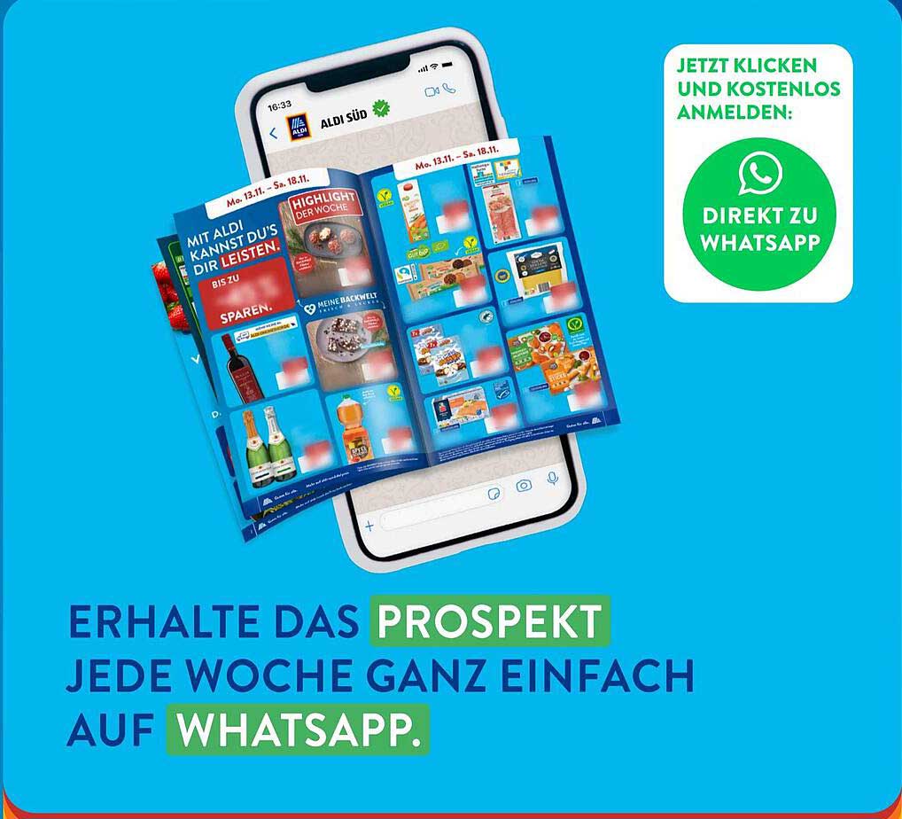 ERHALTE DAS PROSPEKT JEDE WOCHE GANZ EINFACH AUF WHATSAPP.