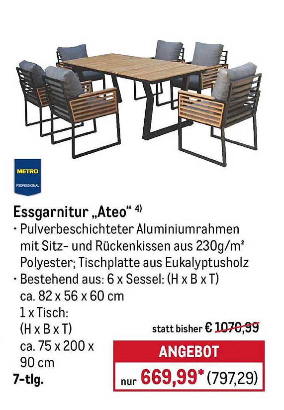 Essgarnitur „Ateo“ 4)