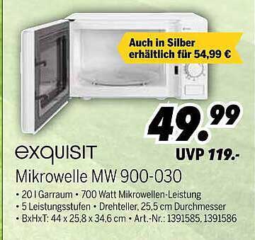 exquisit Mikrowelle MW 900-030
