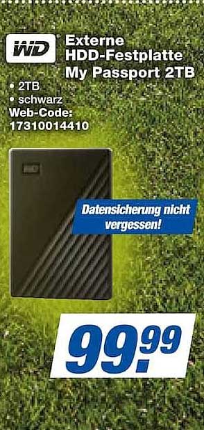 Externe HDD-Festplatte My Passport 2TB