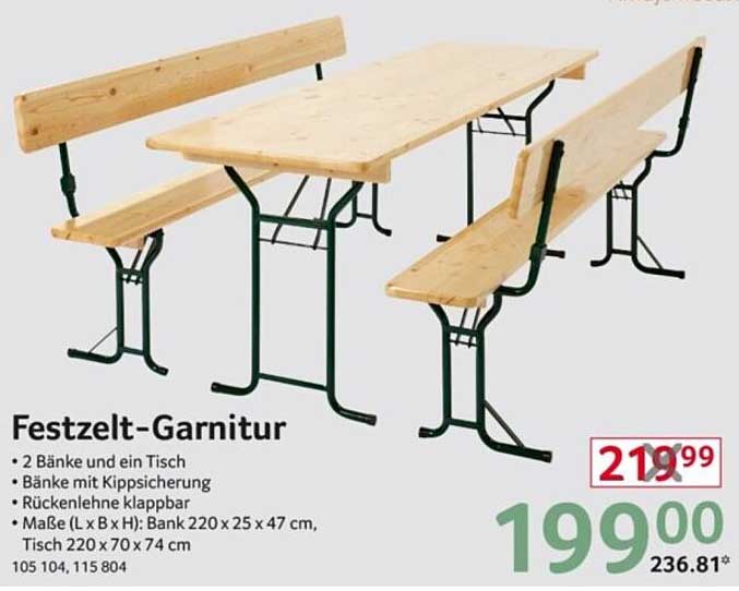 Festzelt-Garnitur