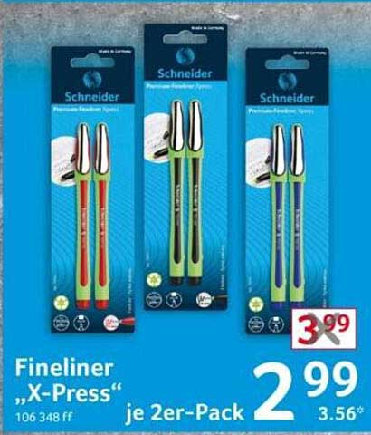 Fineliner „X-Press“ je 2er-Pack