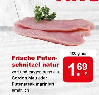 Frische Putenschnitzel natur