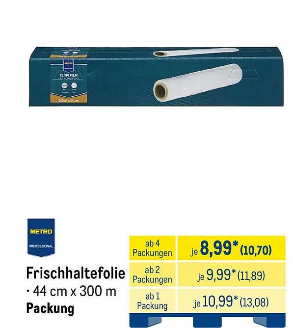 Frischhaltefolie • 44 cm x 300 m Packung