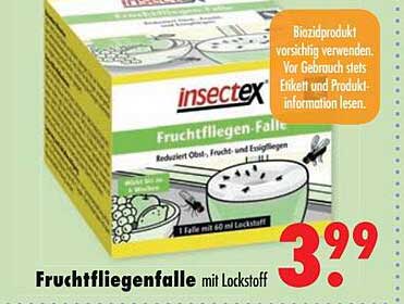 Fruchtfliegenfalle mit Lockstoff