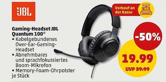 Gaming-Headset JBL Quantum 100*