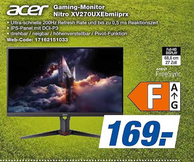 Gaming-Monitor Nitro XV270UXEbmiiprx
