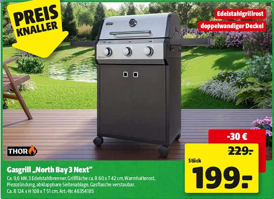 Gasgrill „North Bay 3 Next“