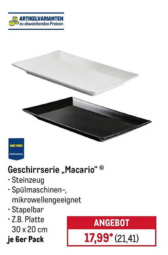 Geschirrserie „Macario“