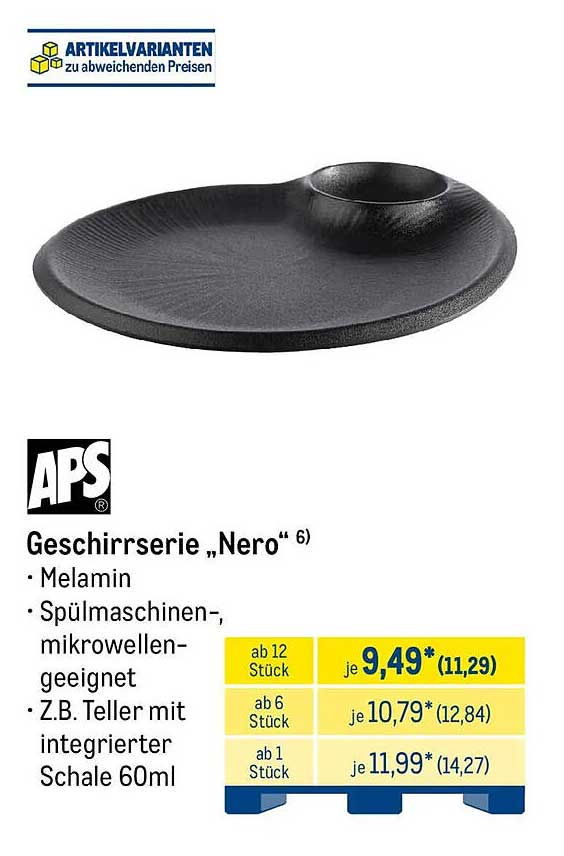 Geschirrserie „Nero“