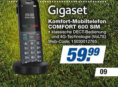 Gigaset Komfort-Mobiltelefon COMFORT 600 SIM