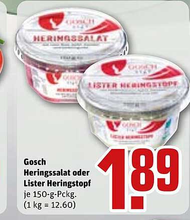 Gosch Heringssalat oder Lister Heringsstopp
