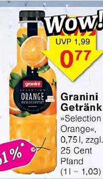Granini Getränk »Selection Orange«, 0,75 l, zzgl. 25 Cent Pfand
