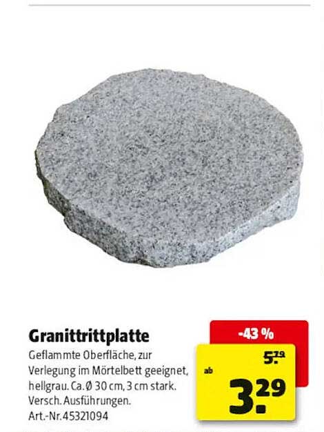 Granittrittplatte