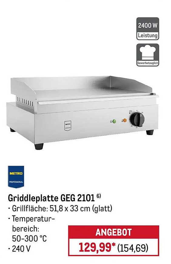 Griddleplatte GEG 2101