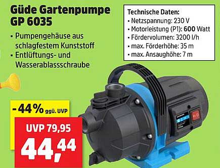 Güde Gartenpumpe GP 6035