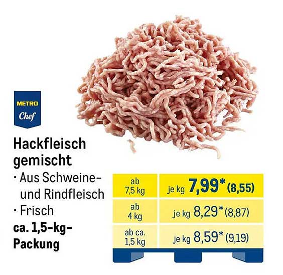 Hackfleisch gemischt