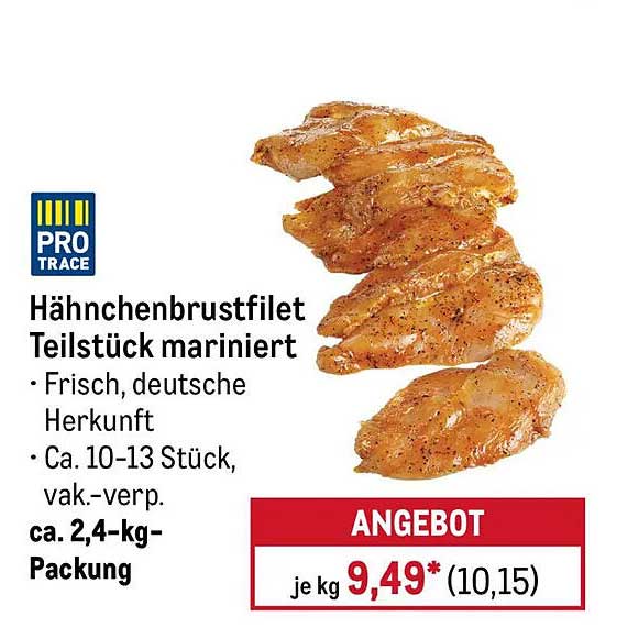 Hähnchenbrustfilet Teilstück mariniert