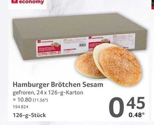 Hamburger Brötchen Sesam