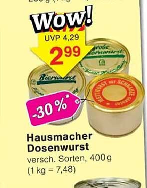 Hausmacher Dosenwurst