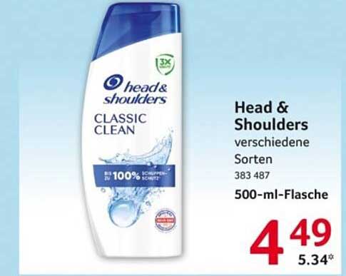 Head & Shoulders verschiedene Sorten 500-ml-Flasche
