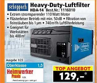 Heavy-Duty-Luftfilter HDA-14 Best.Nr. 1116010