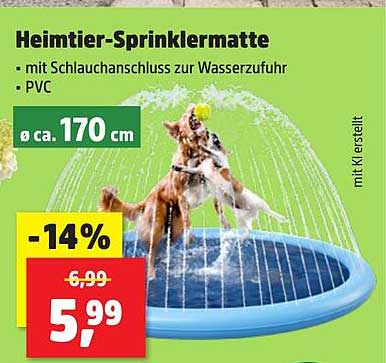 Heimtier-Sprinklermatte