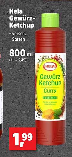 Hela Gewürz-Ketchup · versch. Sorten · 800 ml