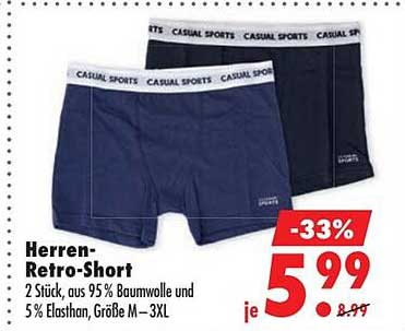 Herren-Retro-Short