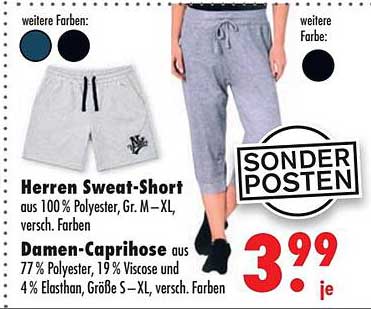 Herren Sweat-Short