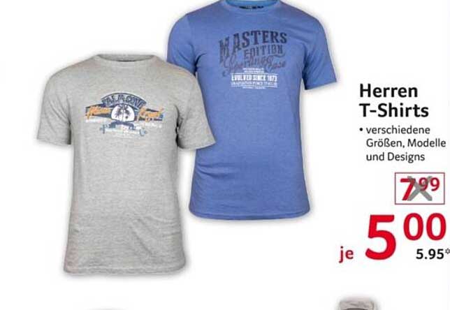Herren T-Shirts • verschiedene Größen, Modelle und Designs