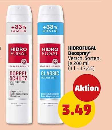 HIDROFUGAL Deospray*