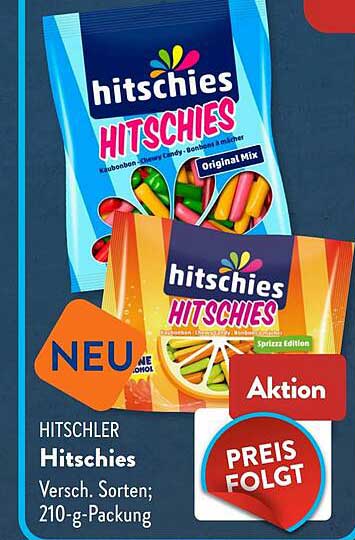 Hitschler Hitschies Versch. Sorten; 210-g-Packung