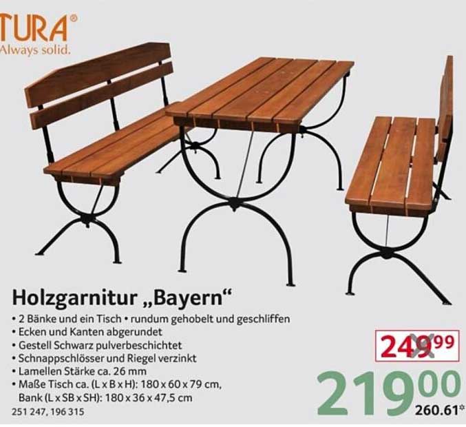 Holzgarnitur „Bayern“