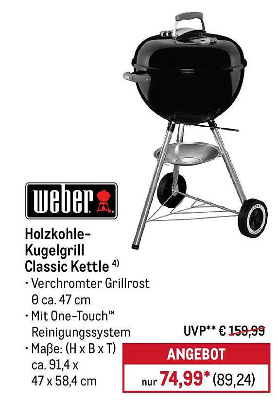 Holzkohle-Kugelgrill Classic Kettle