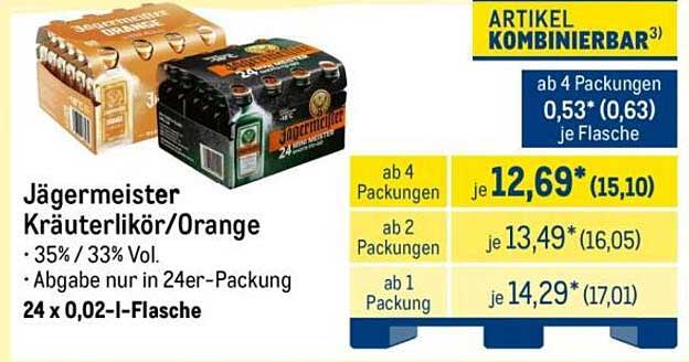 Jägermeister Kräuterlikör/Orange